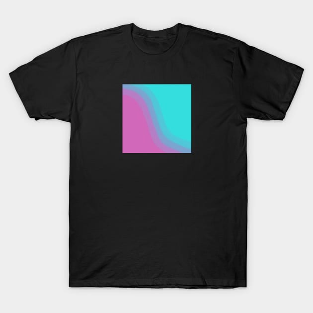 Purple Teal Ombre Color Blend T-Shirt by Sunny Saturated